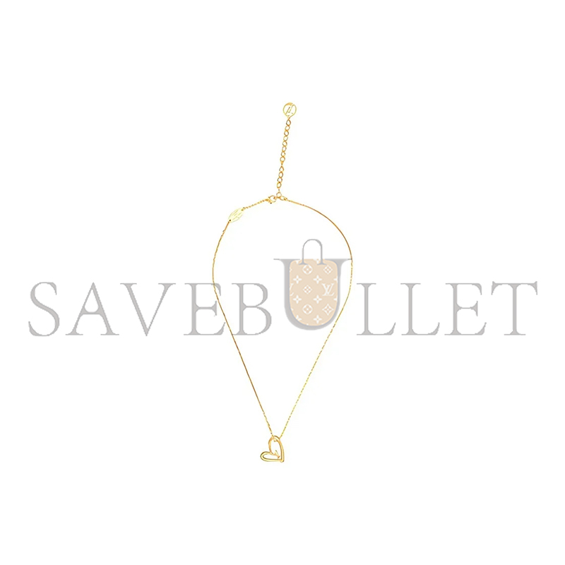 LOUIS VUITTON COLLIER HEART FALL IN LOVE NECKLACE M00465